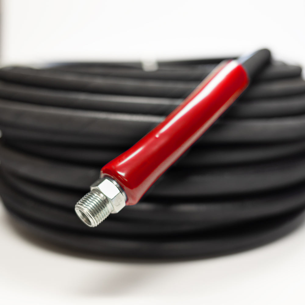 3/8" Black 2-Wire Pressure Wash Hose 6,000 psi